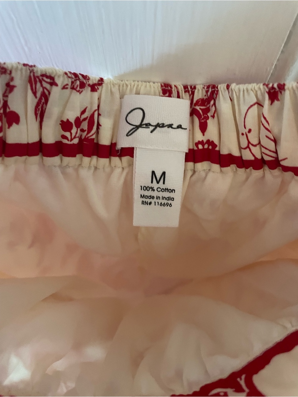 Red Floral Maxi Skirt - Two-Piece Set - Picture 3 of 5